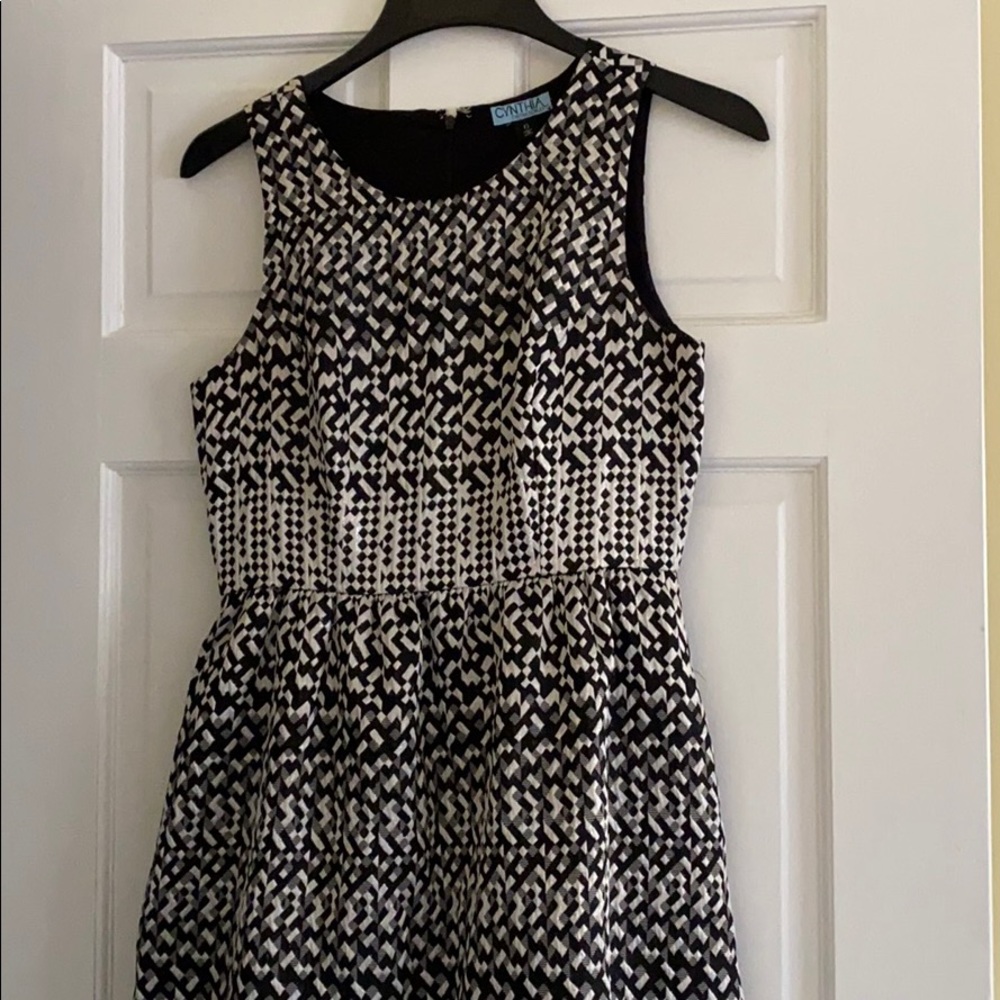 Black and silver dress
